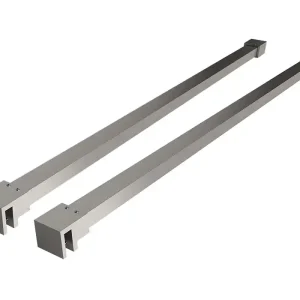 Koop Online Wiesbaden Slim Set Stabilisatiestangen voor Vrijstaande Inloopdouche - 120cm - Chroom