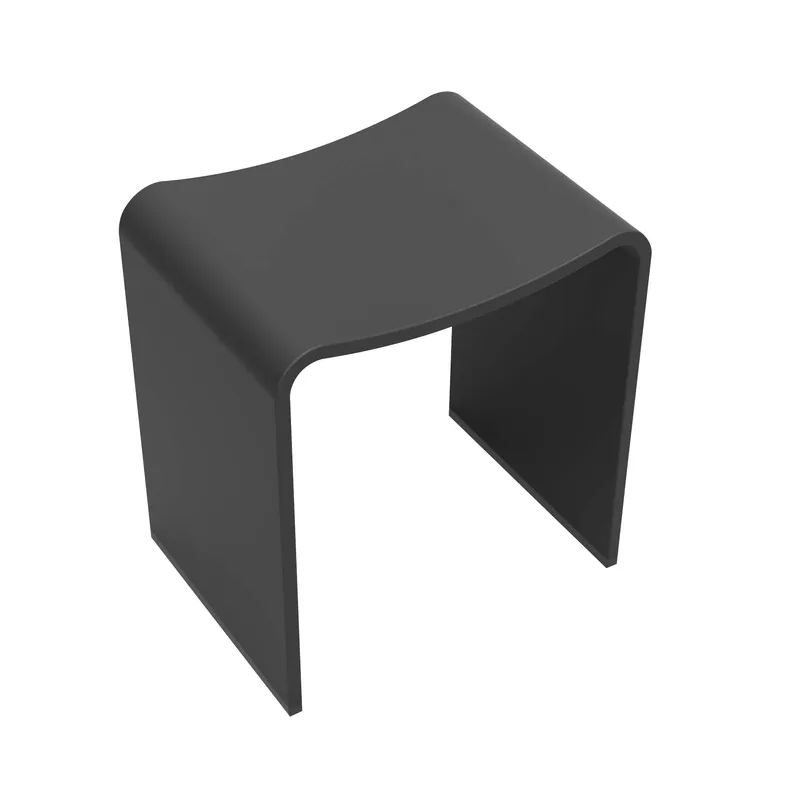 Alleen Vandaag Wiesbaden Solid Surface Kruk - Mat Zwart