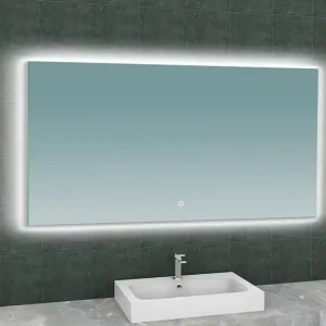 Beperkt Aanbod Wiesbaden Soul Spiegel met LED Verlichting - Rechthoek - Spiegelverwarming - Dimbaar - 140x80cm