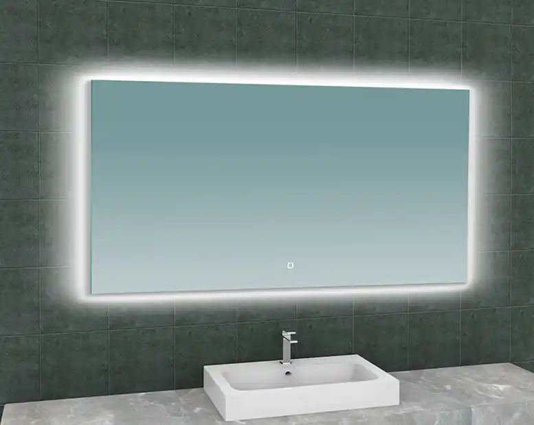 Beperkt Aanbod Wiesbaden Soul Spiegel met LED Verlichting - Rechthoek - Spiegelverwarming - Dimbaar - 140x80cm