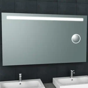 Wiesbaden Tigris Spiegel met LED Verlichting & Scheerspiegel - Rechthoek - 140x80cm Fabrieksprijs