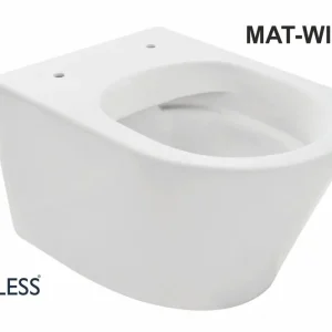 Wiesbaden Vesta Randloos Wandcloset - 52cm - Mat Wit Alleen Vandaag