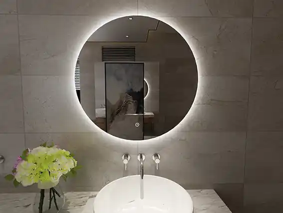Betaalbaar Xellanz Giro LED Spiegel - Dimbaar - Spiegelverwarming - Rond - Ø60cm