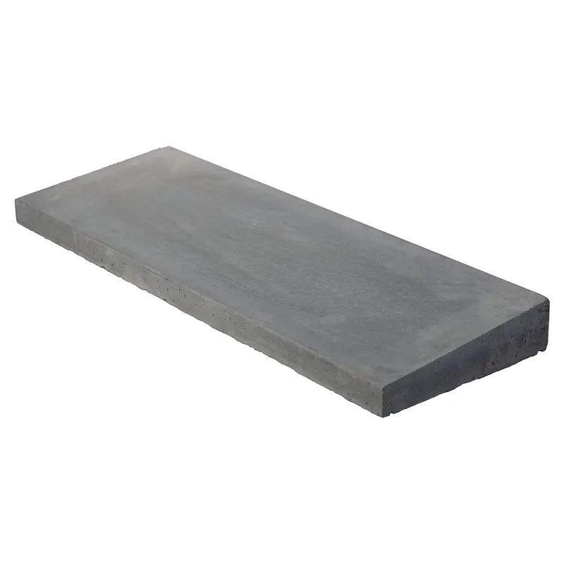 Dirksen Muurafdekband 1-zijdig 33x100x10/6 Zwart Beton Superprijs