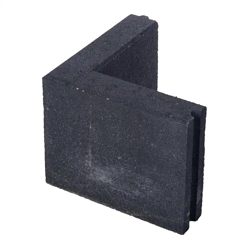 Dirksen Opsluitband hoekstuk 6x20x20 Zwart Premium