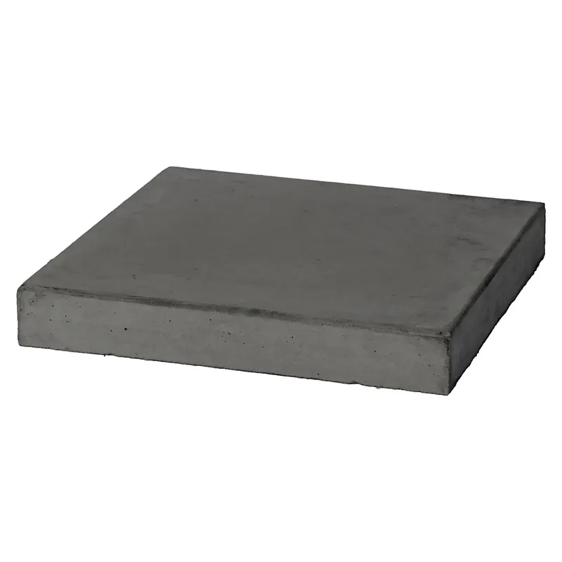 Uitverkoop Dirksen Paalmuts vlak 44x44x5 Zwart Beton