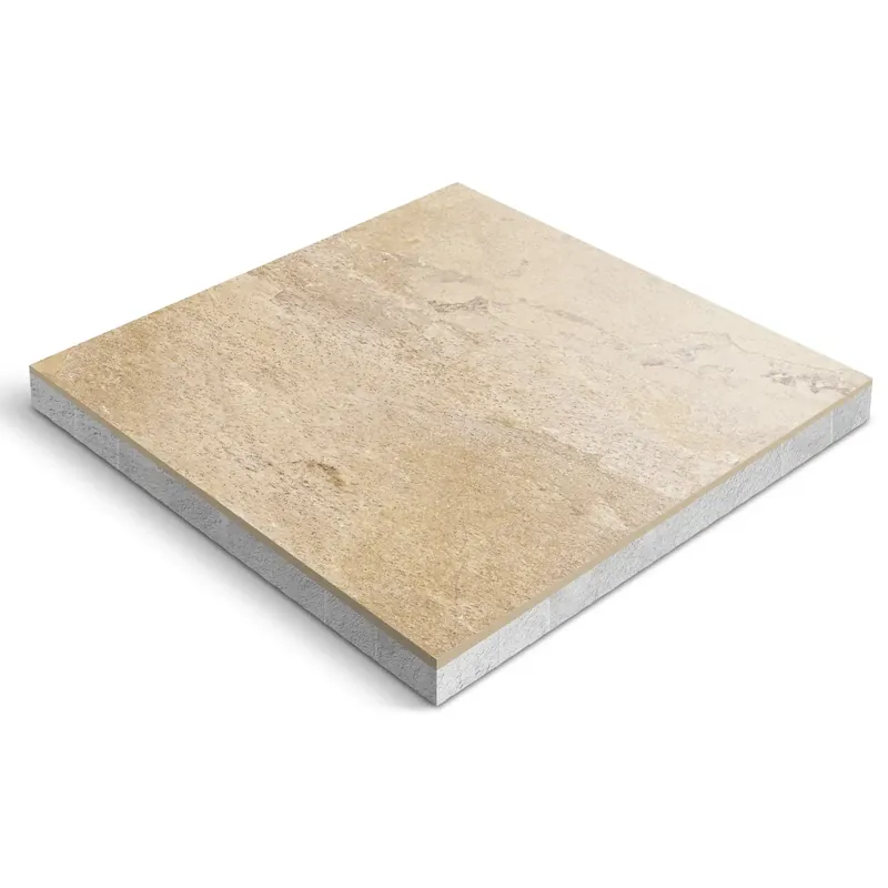 Lage Prijs CeraDeco Quartz Gold 60×60 keramiek op beton