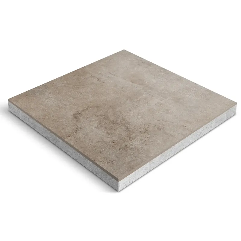 Laatste Versie CeraDeco Terra Taupe 60×60 keramiek op beton