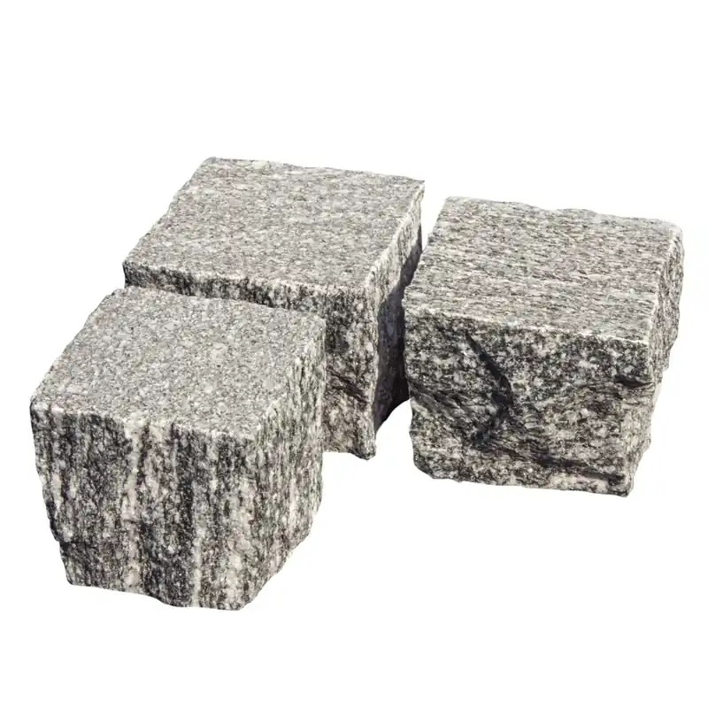 Laatste Versie Natuursteen Kinderkoppen Juparana Piazzo Waterjet 10x10x8 cm