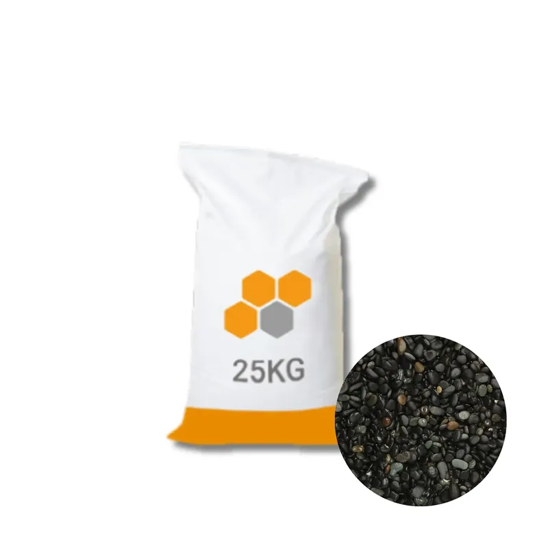 Finale Uitverkoop 25 kg Beach pebbles 8-16 mm Black