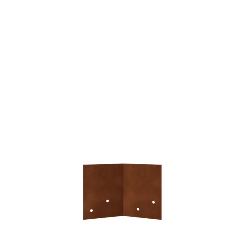 Fabrieksprijs Koppelplaat voor borderrand 45° 12/15 cm Corten