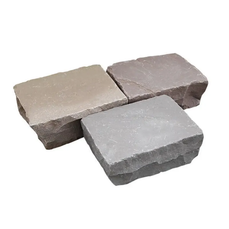 Kasseien Kandla Gres Platine 14x14x8-10 Mixed Colors Nieuw