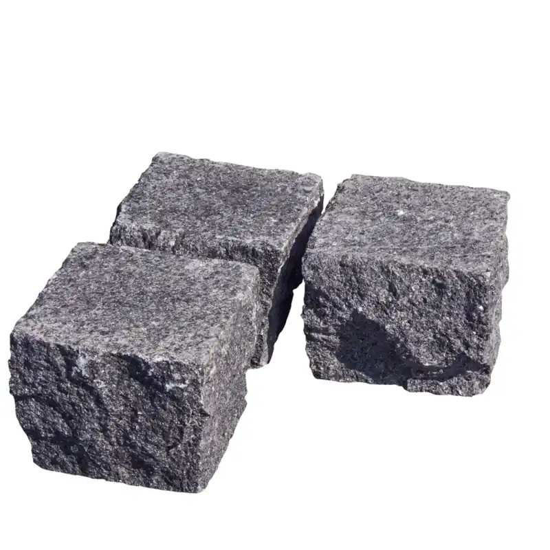 Korting Natuursteen Kinderkoppen Pacific Black Piazzo Waterjet 10x10x8 cm