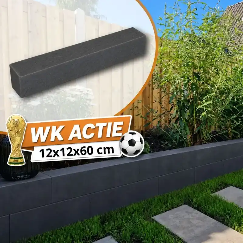 Beste Prijs Stapelblokken 12x12x60 Antraciet strak