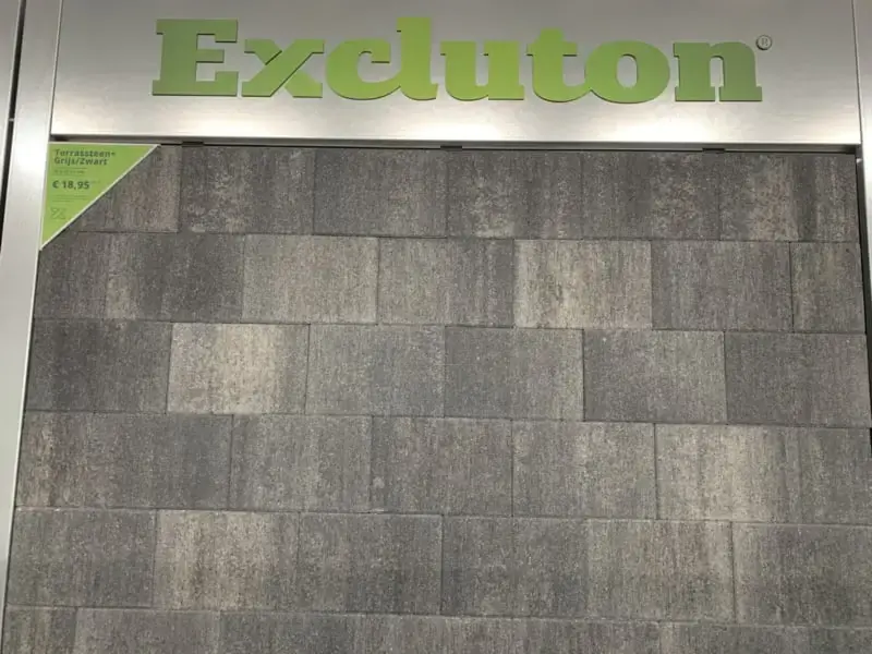 Excluton Terrassteen+ 20x30x4 grijs/zwart Rechtstreeks Van De Fabrikant