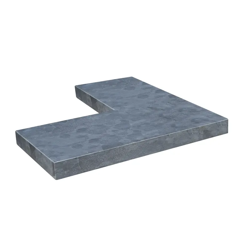 Favoriet Vijverrand hoekstuk Blue Moon Honed Linea 50/20x50x3 cm