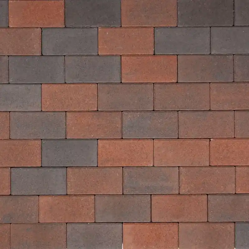 Redsun Basic Betonklinkers 10,5×10,5×8 cm Rood Zwart Uitverkoop