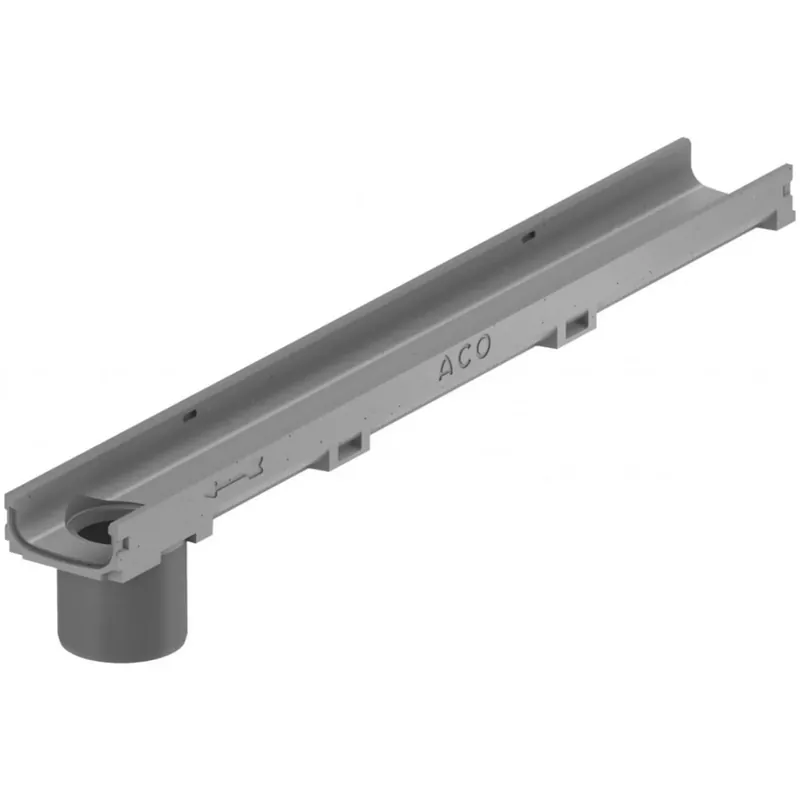 Laatste Versie ACO Euroline H60 gootelement 100 cm met Onderuitloop