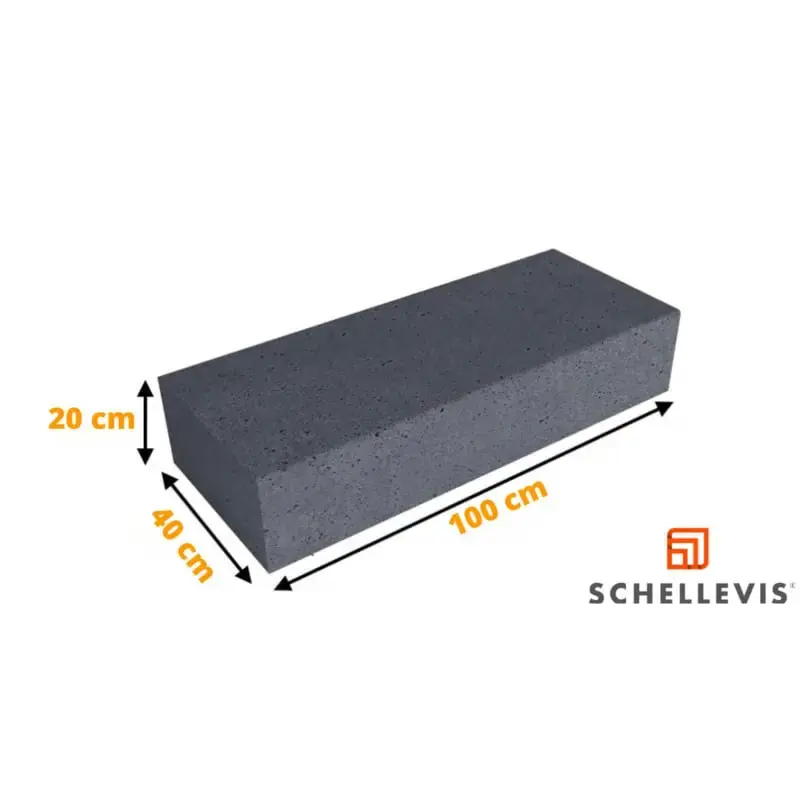 Schellevis Traptrede Blok Antraciet 100x40x20 Goedkoop