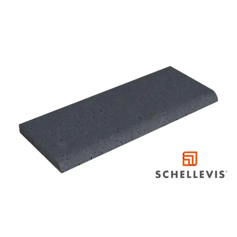 Schellevis Oudhollandse zwembadrand 100x40x5 cm Antraciet Hoge Kwaliteit