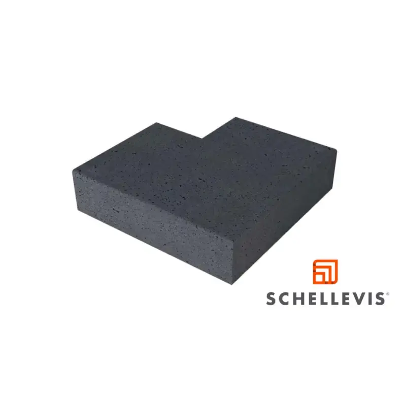 Op = Op Schellevis traptrede buitenhoek 40 blok Antraciet 60x60x20