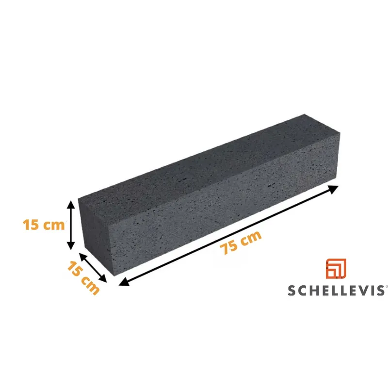 Schellevis Stapelelement Antraciet 75x15x15 Voordeelprijs