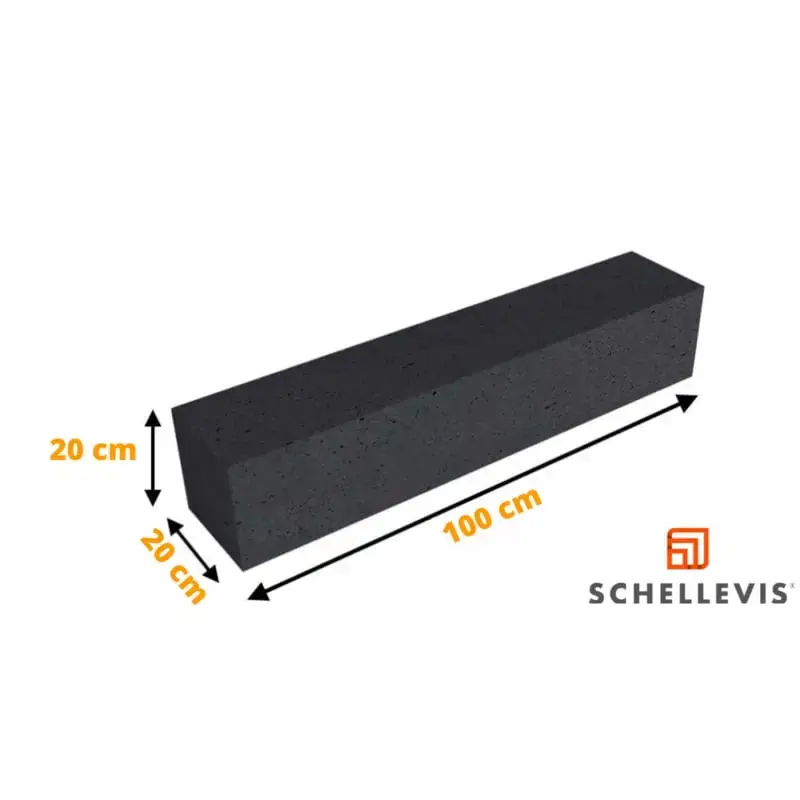Direct Beschikbaar Schellevis Stapelelement Carbon 100x20x20