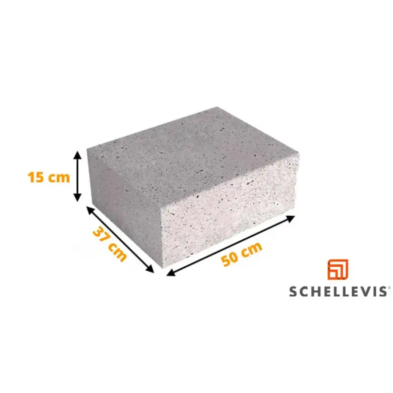Voordeelprijs Schellevis Traptrede Blok Grijs 50x37x15