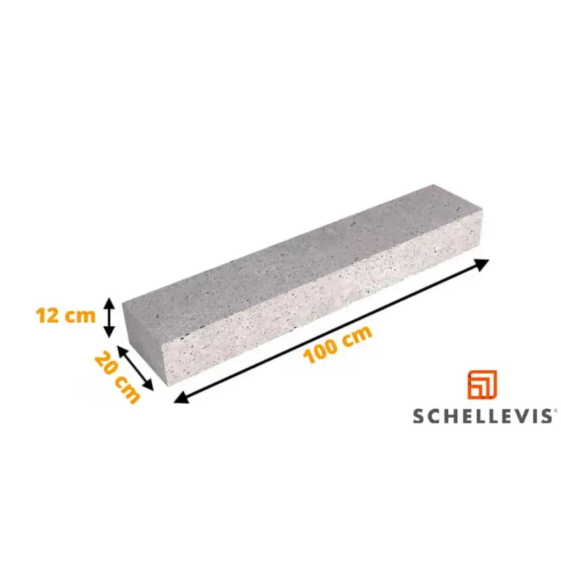 Aanbieding Schellevis Stapelelement Grijs 100x20x12
