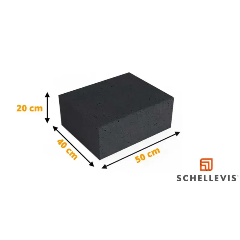 Premium Schellevis Traptrede Blok Carbon 50x40x20