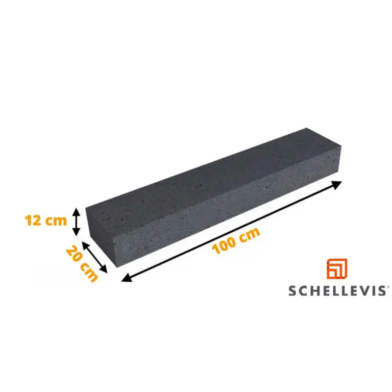 Meest Verkocht Schellevis Stapelelement Antraciet 100x20x12