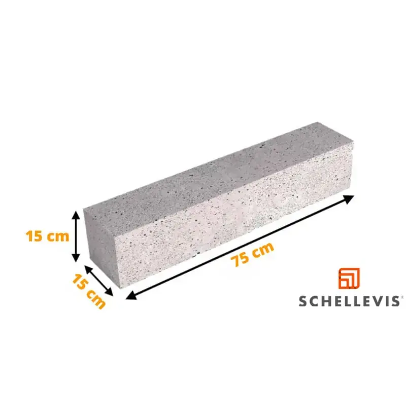 Alleen Vandaag Schellevis Stapelelement Grijs 75x15x15
