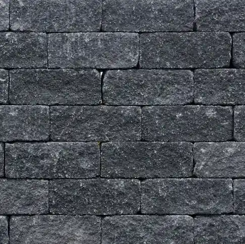 Wallblock Tumbled 12x12x30 cm Antraciet Meest Verkocht