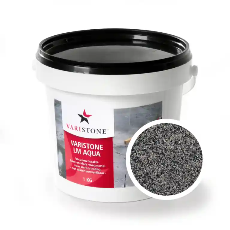 Korting 1 kg Voegmortel Varistone LM Aqua - Steengrijs