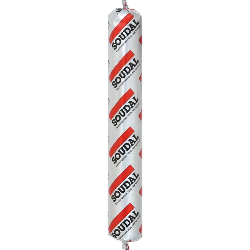 Exclusieve Aanbieding Soudal Silirub 2S 600ml Grijswit RAL 9002