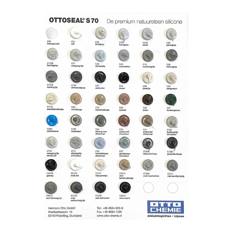 Ottoseal S70 Kleurenkaart klein Actieprijs