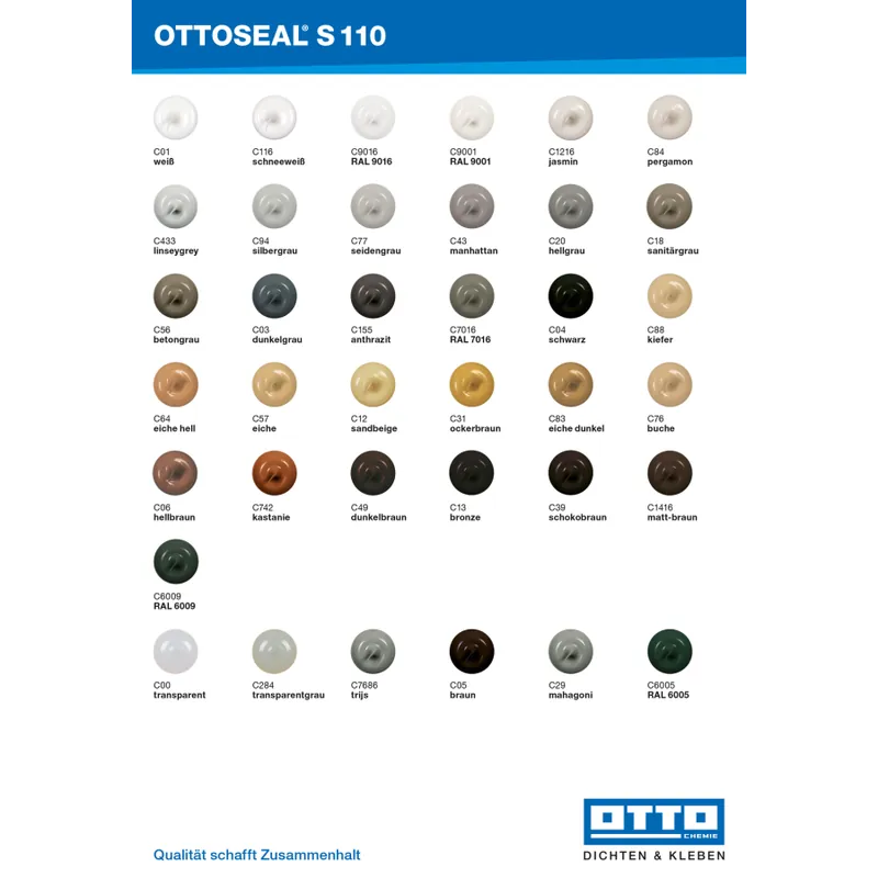 Ottoseal S110 Kleurenkaart klein Aanbieding