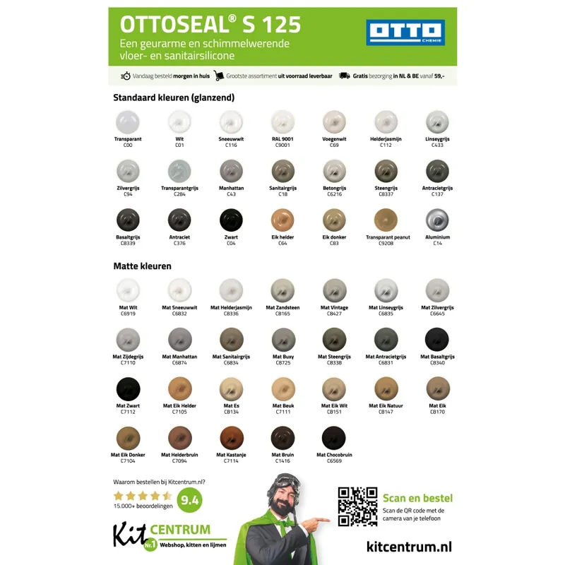 Ottoseal S125 Kleurenkaart Speciale Aanbieding