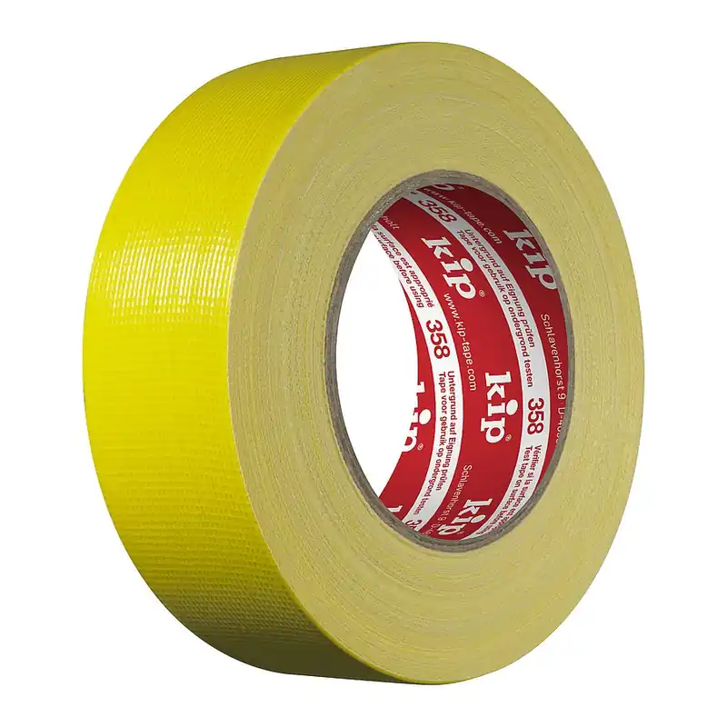 KIP 358 muur- en betontape geel 50mtr Fabrieksprijs