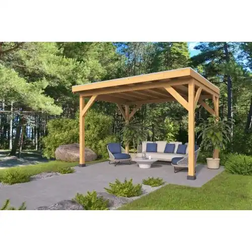 Overkapping douglas DHZ 400x330 cm aktiemodel Premium