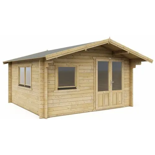Direct Verzonden Blokhut 4x4 Complete Interflex 400x400+90 cm