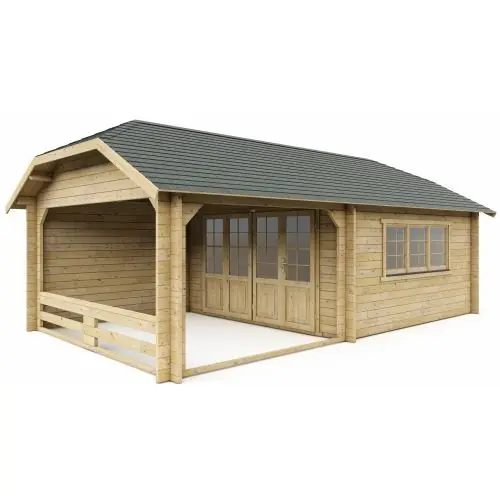 Blokhut W4x3+3 Wolfskap Interflex 615x410 cm Koop Online