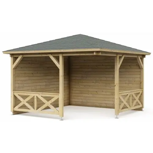 Paviljoen P3555 Interflex 370x370 cm Betrouwbaar