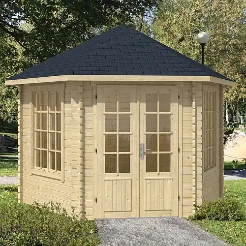 Blokhut Nora 354 x 316 cm Superprijs