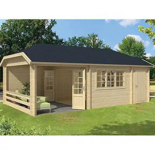 Blokhut Viveka 320+150+280x420 cm Speciale Aanbieding