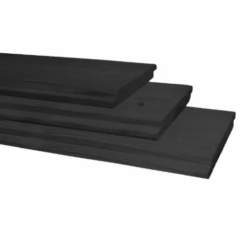 Gereduceerde Prijs Vuren halfhouts rabat zwart gedompeld 1,8x19,5x400 cm