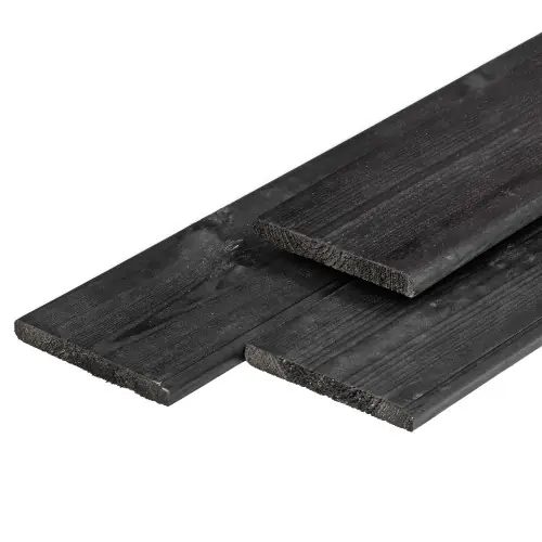 Aanbieding Tuinplank grenen 1,6x14x400 cm zwart gespoten