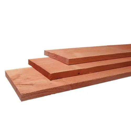 Gecertificeerd Douglas fijnbezaagde plank 1,5x14x400 cm onbehandeld