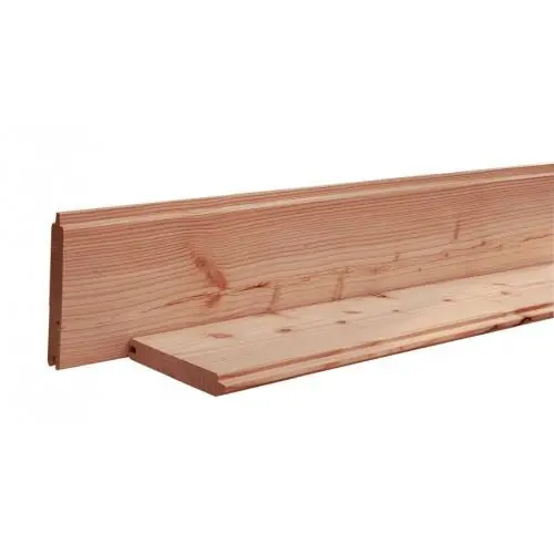 Fabrieksprijs Douglas blokhutprofiel geschaafd 2,8x19,5x500 cm