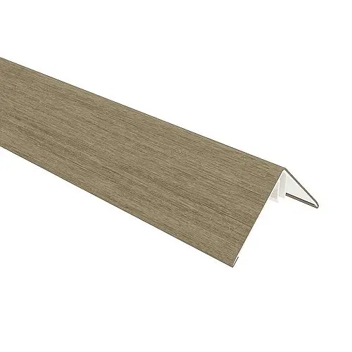 NewTechWood aluminium co-extrusie hoekprofiel rhombus t.b.v. wand bekleding 6 x 6 x 300 cm Antique Exclusieve Aanbieding